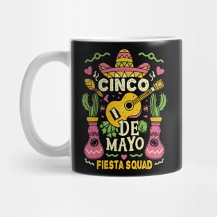 Mexican Fiesta Funny Cinco de Mayo Party Vintage Taco Guitar Mug